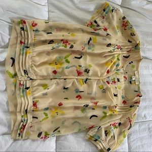 sheer blouse short waisted